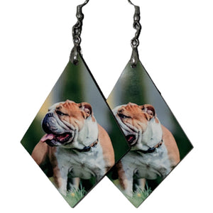 Personalized Dog Photo Earrings